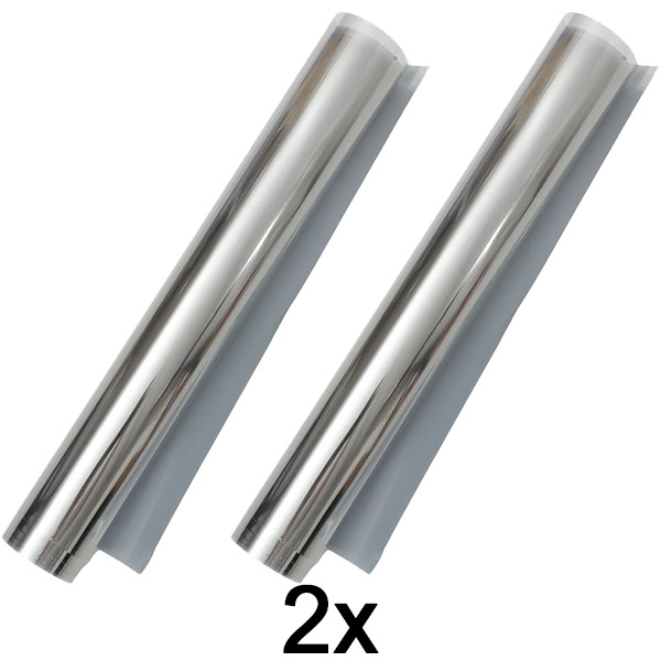 2x Samolepicí zrcadlová fólie (45 x 200 cm) | FOILBLISS